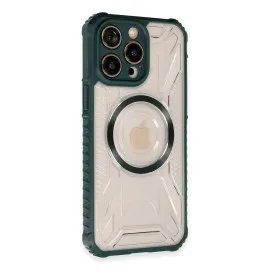 Newface Iphone 13 Pro Max Kılıf Prag Magneticsafe Kapak - Koyu Yeşil