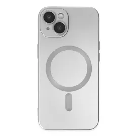 Newface Iphone 14 Plus Kılıf Moshi Lens Magneticsafe Silikon - Gümüş