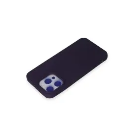 Newface iPhone 15 Pro Kılıf Nano içi Kadife Silikon - Mor