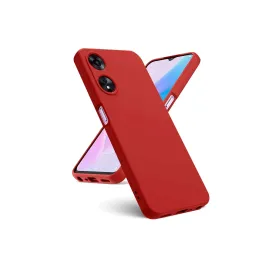 Newface Oppo A38 Kılıf First Silikon - Kırmızı