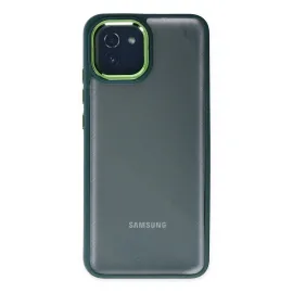 Newface Samsung Galaxy A03 Kılıf Dora Kapak - Haki Yeşil