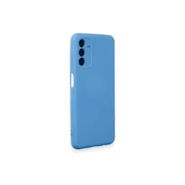Newface Samsung Galaxy A14 4G Kılıf Nano Içi Kadife Silikon - Mavi