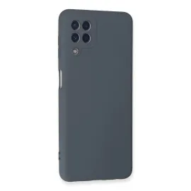 Newface Samsung Galaxy A22 Kılıf Nano Içi Kadife Silikon - Gri