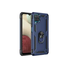 Newface Samsung Galaxy A22 Kılıf Sofya Yüzüklü Silikon Kapak - Lacivert