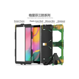 Newface Samsung Galaxy T510 Tab A 10.1 Kılıf Griffin Tablet Kapak - Kamuflaj