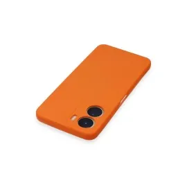 Newface Vivo Y16 Kılıf Nano Içi Kadife Silikon - Turuncu