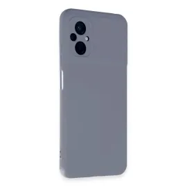 Newface Xiaomi Poco M5 Kılıf Nano Içi Kadife Silikon - Gri