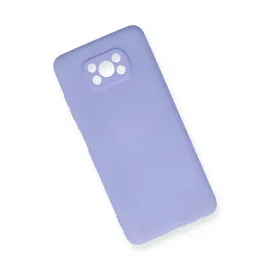 Newface Xiaomi Pocophone X3 Kılıf Nano Içi Kadife Silikon - Lila