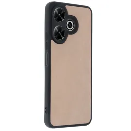 Newface Xiaomi Redmi 13 4G Kılıf Aras Deri Kapak - Pudra