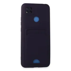 Newface Xiaomi Redmi 9C Kılıf Kelvin Kartvizitli Silikon - Derin Mor