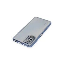 Newface Xiaomi Redmi Note 10 Pro Kılıf Razer Lensli Silikon - Açık Mavi