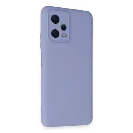 Newface Xiaomi Redmi Note 12 5G Kılıf Nano Içi Kadife Silikon - Lila