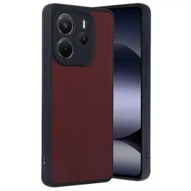 Newface Xiaomi Redmi Note 14 4G Kılıf Aras Deri Kapak - Bordo