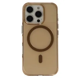Joko Iphone 16 Pro Max Gleam Pc Sert Magsafe Kılıf - Şeffaf-Gold