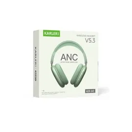 Karler Bass Krh2 Aktif Gürültü Engelleyici Özellikli Bt 5.3 Kafaüstü Kablosuz Kulaklık - Yeşil