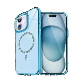 Newface Apple Iphone 11 Live Diamond Magsafe Kapak - Mavi