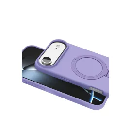 Newface Apple Iphone 17 Air Regal Magsafe Standlı Kapak - Lila