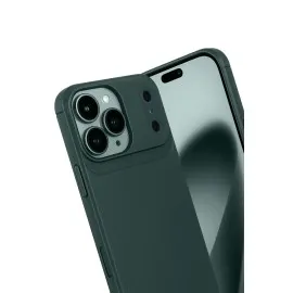 Newface Apple Iphone 17 Pro Max Auto Focus Karbon Kapak - Koyu Yeşil