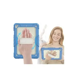 Newface Ipad 5 Air 9.7 Kılıf Strap New Tablet Kapak - Mavi