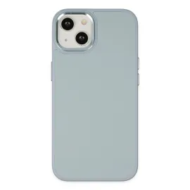 Newface Iphone 14 Plus Kılıf Asya Deri Silikon - Sierra Blue