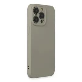 Newface Iphone 15 Pro Max Kılıf Nano Içi Kadife Silikon - Beyaz Titanyum