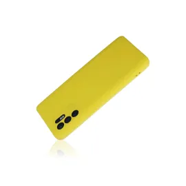 Newface Oppo Reno 6 Kılıf Nano Içi Kadife Silikon - Sarı1