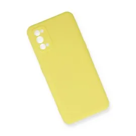 Newface Realme 7 Pro Kılıf Nano Içi Kadife Silikon - Sarı