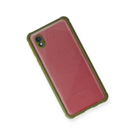 Newface Samsung Galaxy A01 Core Kılıf Miami Şeffaf Silikon - Yeşil