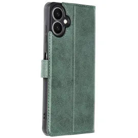 Newface Samsung Galaxy A06 Kılıf Trend S Plus Kapaklı Kılıf - Yeşil