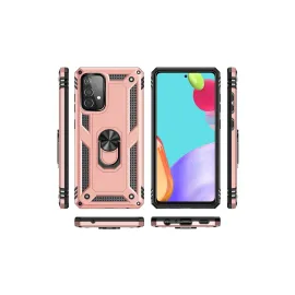 Newface Samsung Galaxy A33 5G Kılıf Sofya Yüzüklü Silikon Kapak - Rose