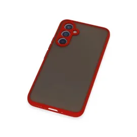 Newface Samsung Galaxy A34 5G Kılıf Montreal Silikon Kapak - Kırmızı