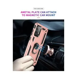 Newface Samsung Galaxy A53 5G Kılıf Sofya Yüzüklü Silikon Kapak - Rose