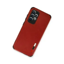 Newface Samsung Galaxy A72 Kılıf Loop Deri Silikon - Kırmızı
