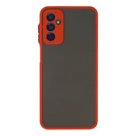 Newface Samsung Galaxy M13 Kılıf Montreal Silikon Kapak - Kırmızı