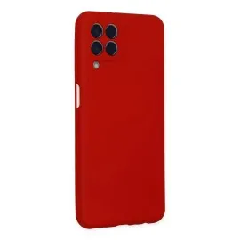Newface Samsung Galaxy M33 Kılıf Nano Içi Kadife Silikon - Kırmızı