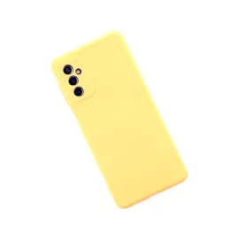 Newface Samsung Galaxy M52 5G Kılıf Nano Içi Kadife Silikon - Sarı