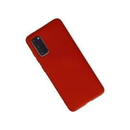Newface Samsung Galaxy S20 Kılıf Nano Içi Kadife Silikon - Kırmızı