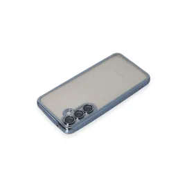 Newface Samsung Galaxy S23 Fe Kılıf Razer Lensli Silikon - Açık Mavi