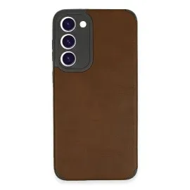 Newface Samsung Galaxy S23 Plus Kılıf Loop Deri Silikon - Kahverengi