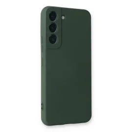 Newface Samsung Galaxy S23 Plus Kılıf Nano Içi Kadife Silikon - Koyu Yeşil