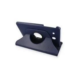 Newface Samsung Galaxy T560 Tab E 9.7 Kılıf 360 Tablet Deri Kılıf - Lacivert