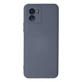 Newface Vivo Y15S Kılıf Nano Içi Kadife Silikon - Gri