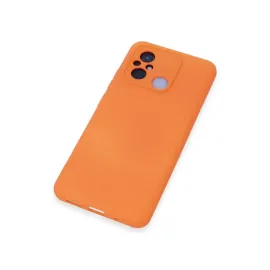 Newface Xiaomi Redmi 12C Kılıf Nano Içi Kadife Silikon - Turuncu