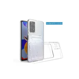 Newface Xiaomi Redmi Note 11 Kılıf Kart Şeffaf Silikon - Şeffaf