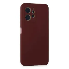 Newface Xiaomi Redmi Note 12 4G Kılıf Nano Içi Kadife Silikon - Bordo