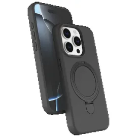 Newface Apple Iphone 15 Pro Max Regal Magsafe Standlı Kapak - Titan Gri