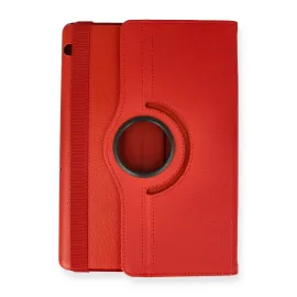 Newface Huawei MediaPad T5 10 Kılıf 360 Tablet Deri Kılıf - Kırmızı