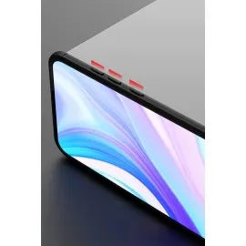 Newface Huawei P Smart S Kılıf Range Yüzüklü Silikon - Siyah