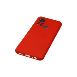 Newface İnfinix Hot 11S Kılıf Nano Içi Kadife Silikon - Kırmızı