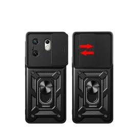 Newface İnfinix Zero 30 4G Kılıf Pars Lens Yüzüklü Silikon - Kırmızı